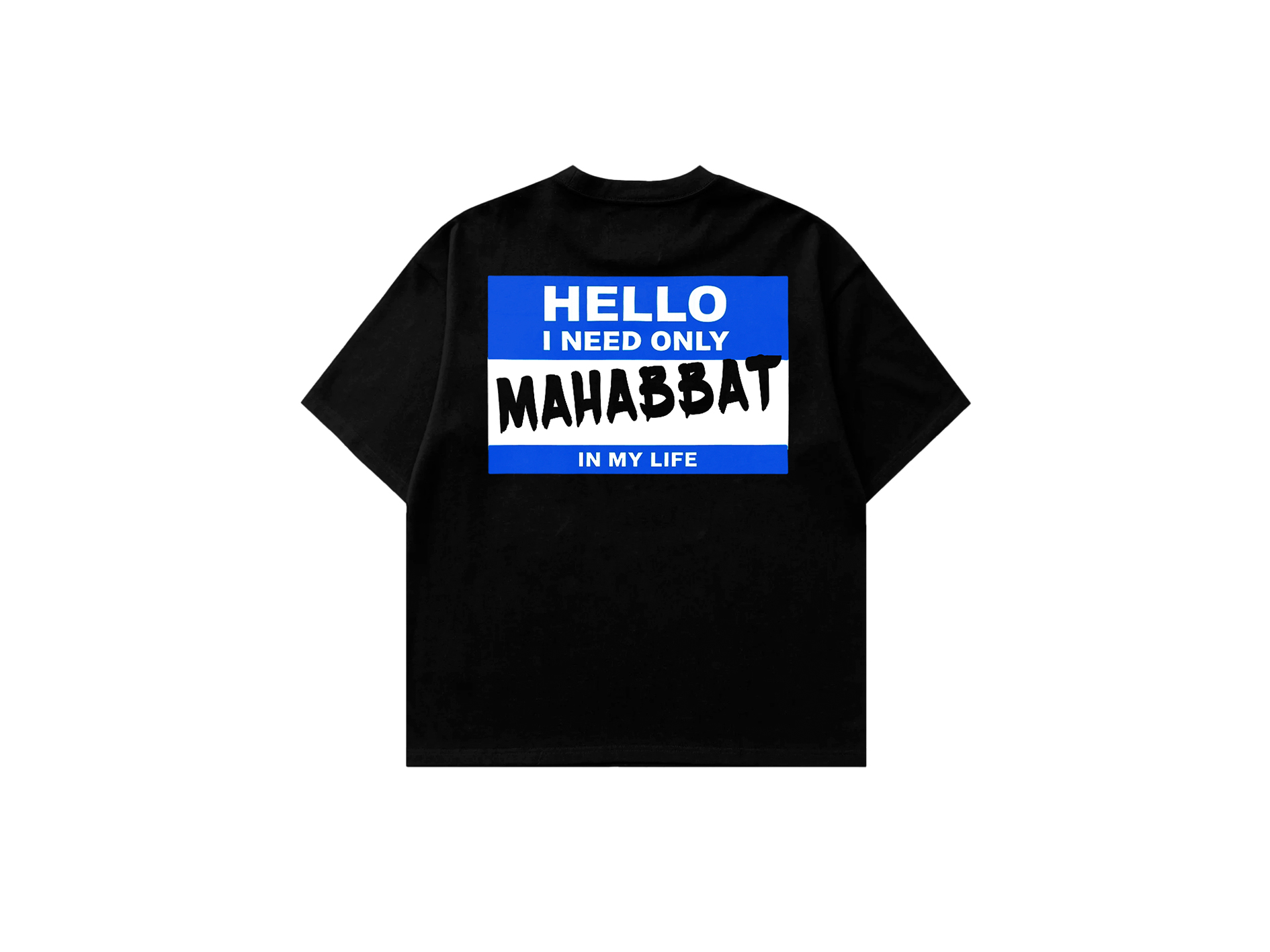 T-SHIRT "MAHABBAT" BLUE