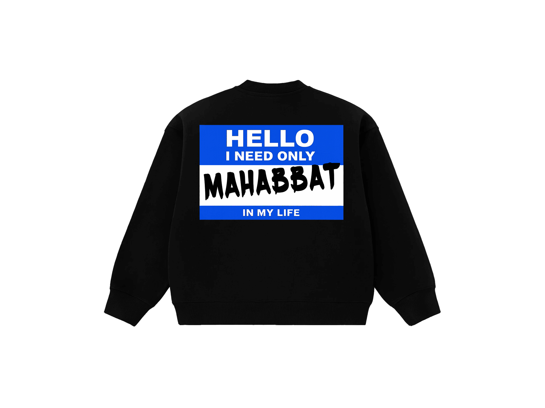 SWEATSHIRT "MAHABBAT" BLUE