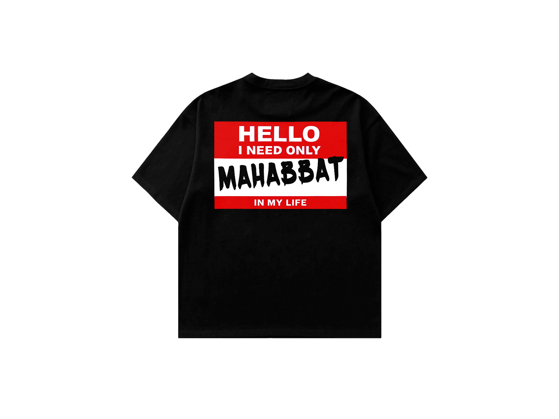 T-SHIRT "MAHABBAT" RED