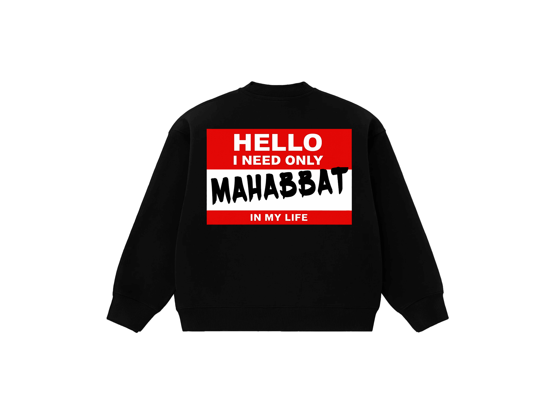 SWEATSHIRT "MAHABBAT" RED